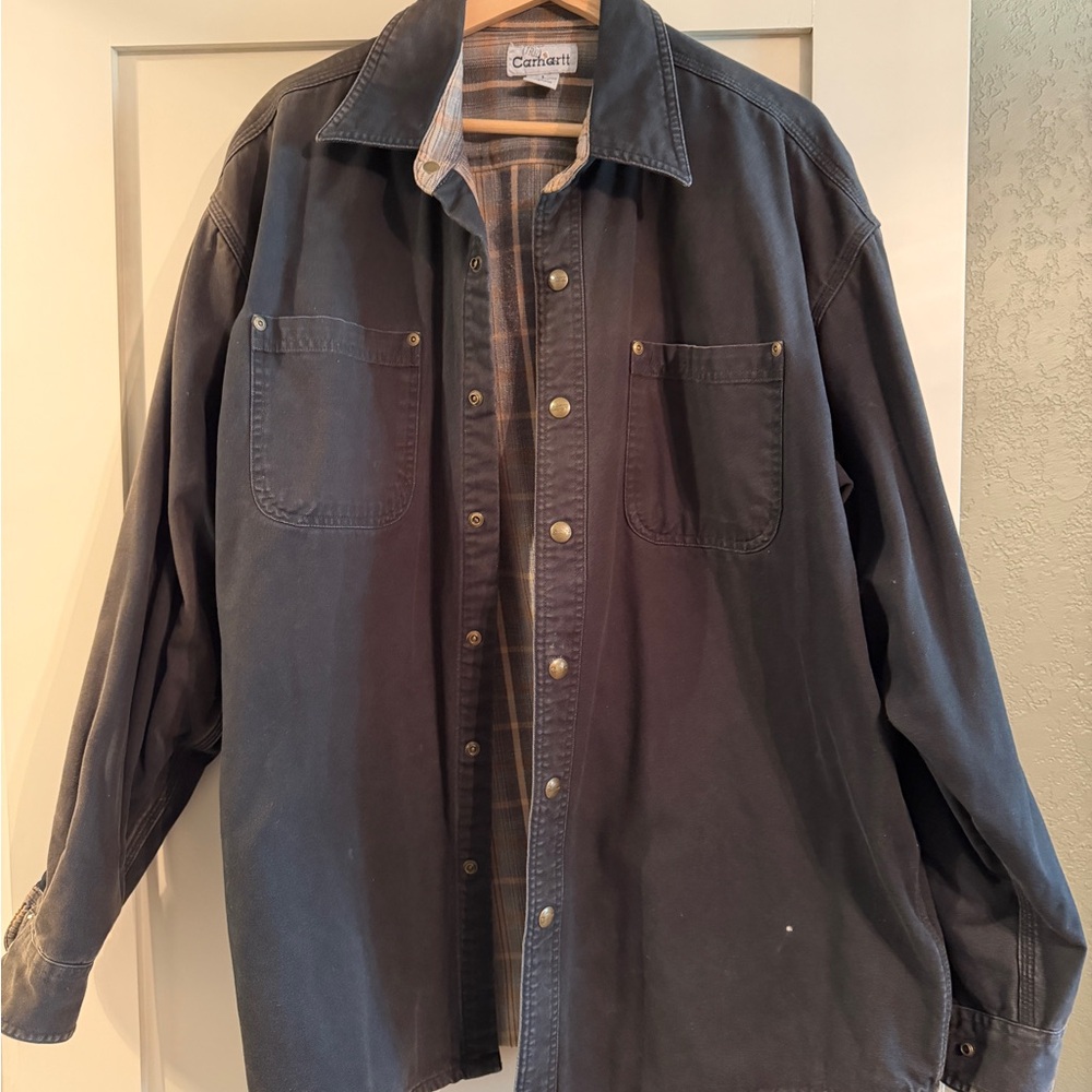 Carhartt Men's black vintage Shirt Jacket
